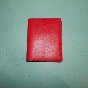 Levenger Travel Pocket Briefcase with Business Card Insert Red (K-43)